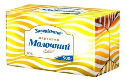 Маргарин Запорізький Молочний особливий 70% 500г